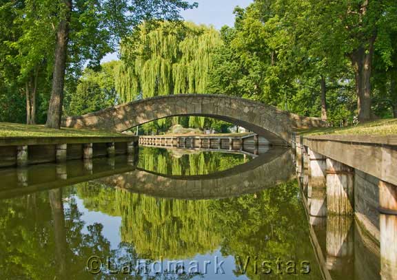 Doty Park Bridge Reflected