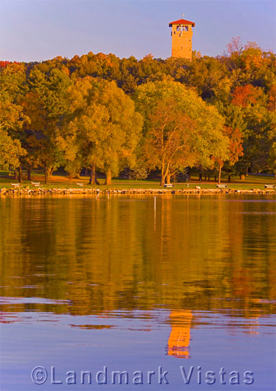 Judson Tower - Fall Reflections