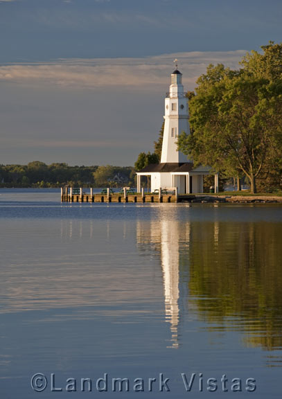 Neenah Lighthouse Sunrise Reflections