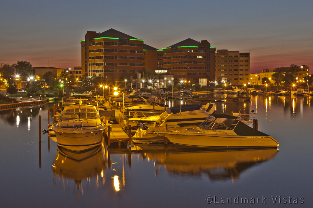 Neenah Harbor Under Rose-Colored