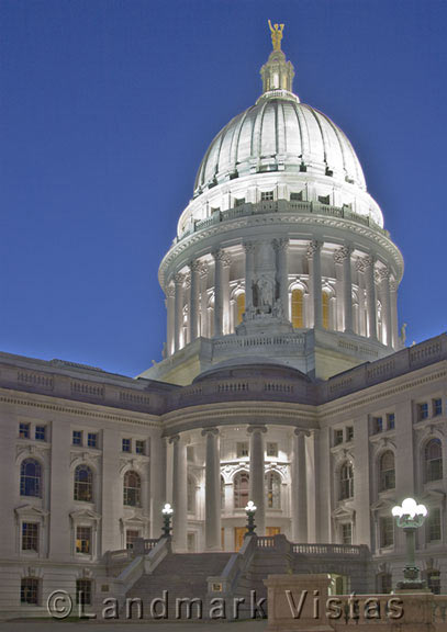 Wisconsin State Capitol at Night